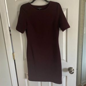 Dark purple slim fit dress